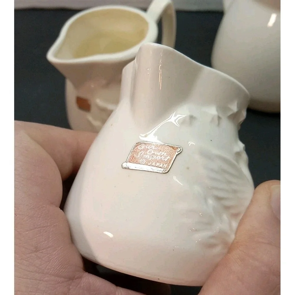 Americana Bald Eagle Ceramic White Measuring Cup Set 1cup, 1/2 ,1/3 &1/4 Cup